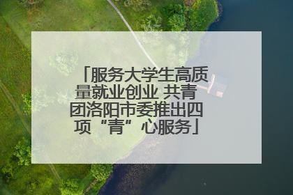 服务大学生高质量就业创业 共青团洛阳市委推出四项“青”心服务