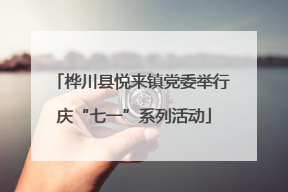 桦川县悦来镇党委举行庆“七一”系列活动