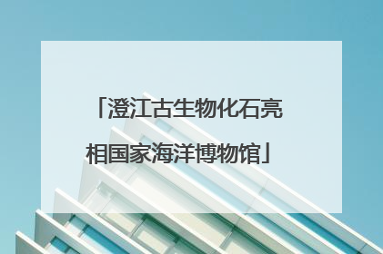 澄江古生物化石亮相国家海洋博物馆