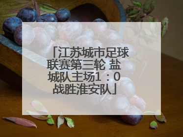 江苏城市足球联赛第三轮 盐城队主场1：0战胜淮安队
