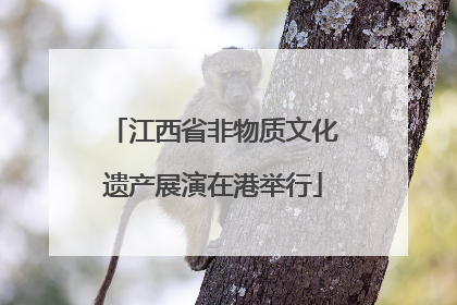 江西省非物质文化遗产展演在港举行