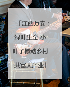 江西万安：绿叶生金 小叶子撬动乡村共富大产业