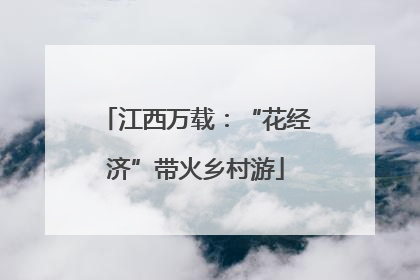 江西万载：“花经济”带火乡村游