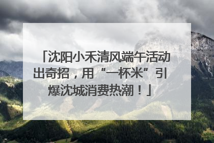 沈阳小禾清风端午活动出奇招，用“一杯米”引爆沈城消费热潮！