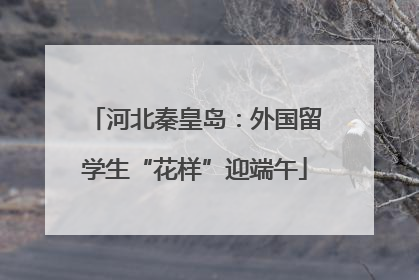 河北秦皇岛：外国留学生“花样”迎端午