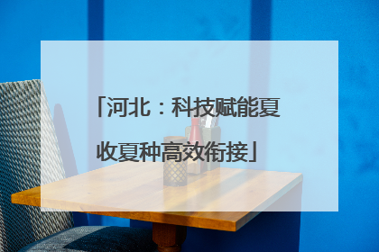河北：科技赋能夏收夏种高效衔接