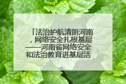 法治护航清朗河南，网络安全扎根基层——河南省网络安全和法治教育进基层活动正式启动