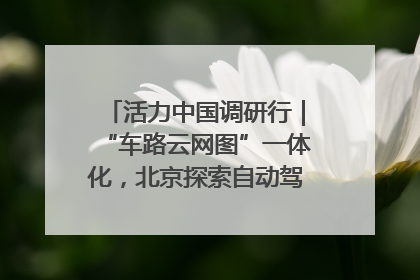 活力中国调研行｜“车路云网图”一体化，北京探索自动驾驶“加速度”