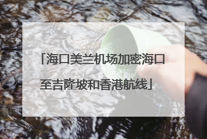 海口美兰机场加密海口至吉隆坡和香港航线