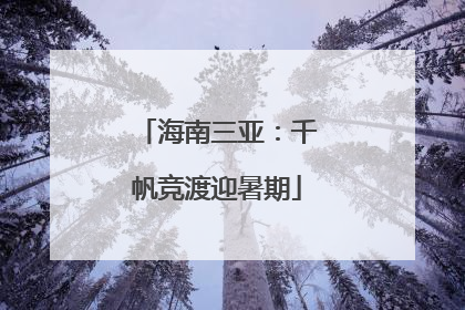 海南三亚：千帆竞渡迎暑期
