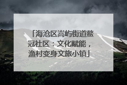 海沧区嵩屿街道鳌冠社区：文化赋能，渔村变身文旅小镇