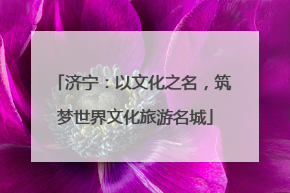 济宁：以文化之名，筑梦世界文化旅游名城