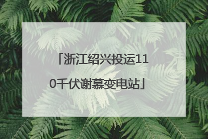 浙江绍兴投运110千伏谢慕变电站