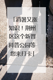 消暑又涨知识！荆州区这个新晋科普公园等您来打卡
