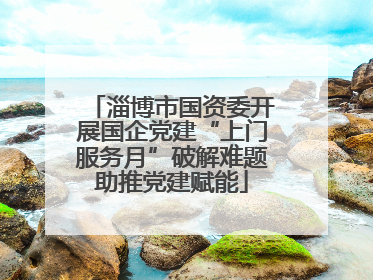 淄博市国资委开展国企党建“上门服务月”破解难题助推党建赋能
