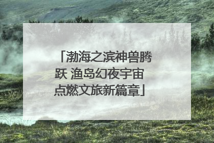 渤海之滨神兽腾跃 渔岛幻夜宇宙点燃文旅新篇章