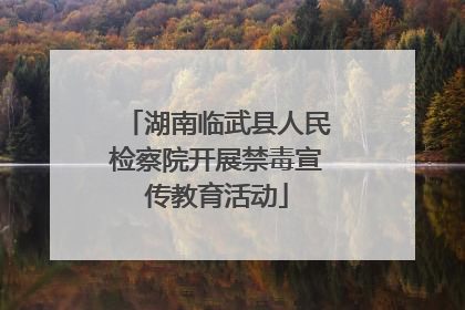 湖南临武县人民检察院开展禁毒宣传教育活动