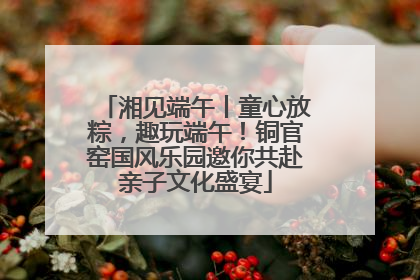 湘见端午丨童心放粽，趣玩端午！铜官窑国风乐园邀你共赴亲子文化盛宴