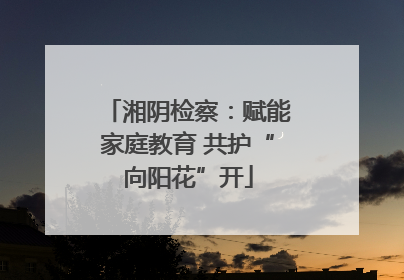 湘阴检察：赋能家庭教育 共护“向阳花”开