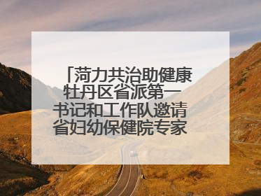 菏力共治助健康 牡丹区省派第一书记和工作队邀请省妇幼保健院专家开展义诊活动