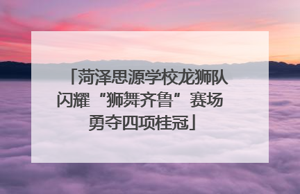菏泽思源学校龙狮队闪耀“狮舞齐鲁”赛场 勇夺四项桂冠
