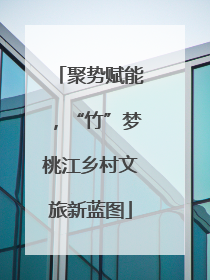 聚势赋能，“竹”梦桃江乡村文旅新蓝图