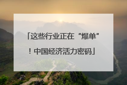 这些行业正在“爆单”！中国经济活力密码