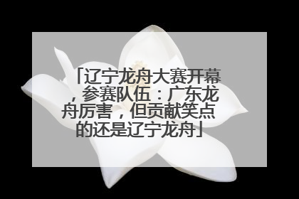 辽宁龙舟大赛开幕，参赛队伍：广东龙舟厉害，但贡献笑点的还是辽宁龙舟