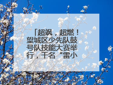 超飒，超燃！望城区少先队鼓号队技能大赛举行，千名“雷小锋”风采闪耀