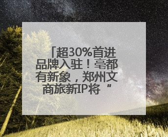 超30%首进品牌入驻！亳都有新象，郑州文商旅新IP将“上线”