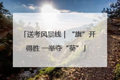 送考风景线｜“旗”开得胜 一举夺“葵”