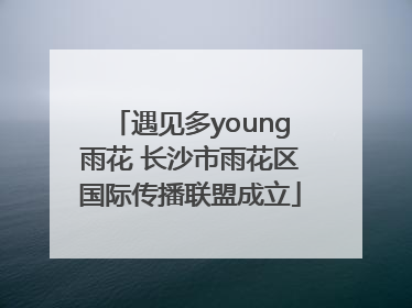遇见多young雨花 长沙市雨花区国际传播联盟成立