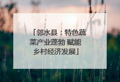 邻水县：特色蔬菜产业蓬勃 赋能乡村经济发展