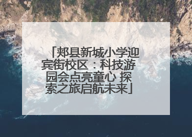 郏县新城小学迎宾街校区：科技游园会点亮童心 探索之旅启航未来