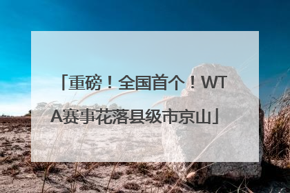 重磅！全国首个！WTA赛事花落县级市京山