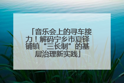 音乐会上的寻车接力！解码宁乡市夏铎铺镇“三长制”的基层治理新实践