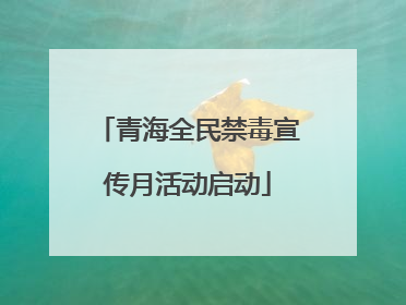 青海全民禁毒宣传月活动启动