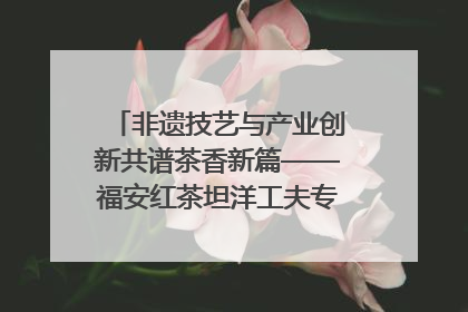 非遗技艺与产业创新共谱茶香新篇——福安红茶坦洋工夫专场推介会在京举办