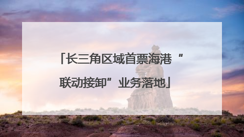 长三角区域首票海港“联动接卸”业务落地