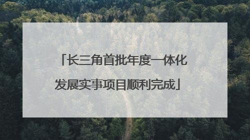长三角首批年度一体化发展实事项目顺利完成