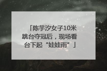 陈芋汐女子10米跳台夺冠后，现场看台下起“娃娃雨”