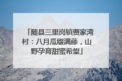 随县三里岗镇贾家湾村：八月瓜缀满藤，山野孕育甜蜜希望