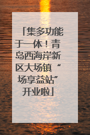 集多功能于一体！青岛西海岸新区大场镇“场享益站”开业啦