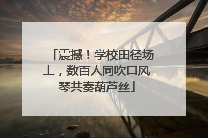 震撼！学校田径场上，数百人同吹口风琴共奏葫芦丝
