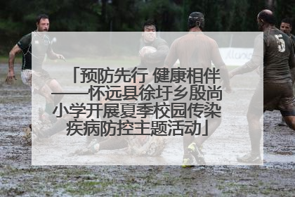 预防先行 健康相伴——怀远县徐圩乡殷尚小学开展夏季校园传染疾病防控主题活动