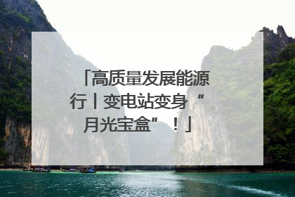 高质量发展能源行丨变电站变身“月光宝盒”！