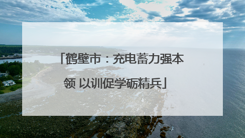 鹤壁市：充电蓄力强本领 以训促学砺精兵