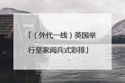 （外代一线）英国举行皇家阅兵式彩排