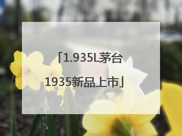 1.935L茅台1935新品上市