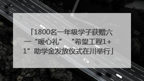 1800名一年级学子获赠六一“暖心礼” “希望工程1+1”助学金发放仪式在川举行